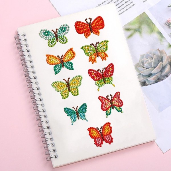 Round Butterfly Children Cartoon Stickers