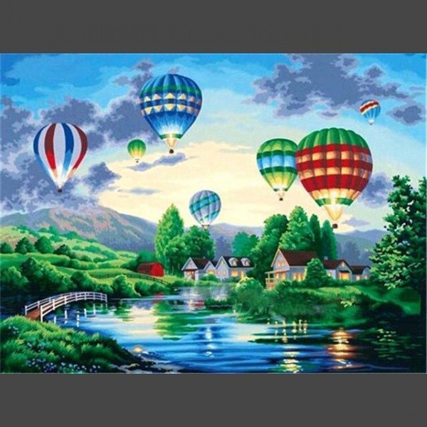 Heissluftballon 17 Diamond Painting Diamant Malerei