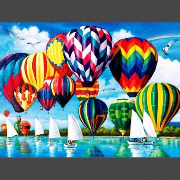 Heissluftballon 13 Diamond Painting Diamant Malerei