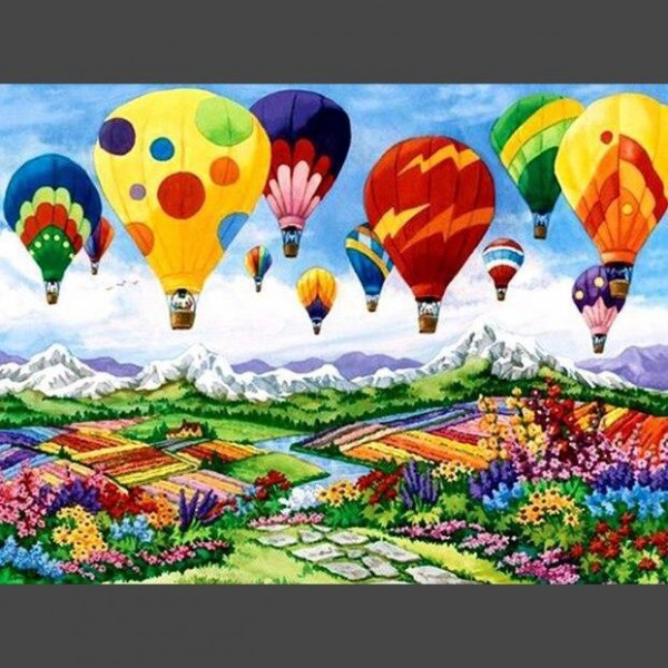 Heissluftballon 9 Diamond Painting Diamant Malerei