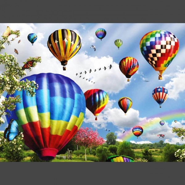 Heissluftballon 2 Diamond Painting Diamant Malerei