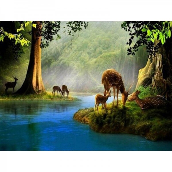 Hirsch - 21 Diamond Painting Diamant Malerei