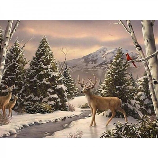 Hirsch - 13 Diamond Painting Diamant Malerei