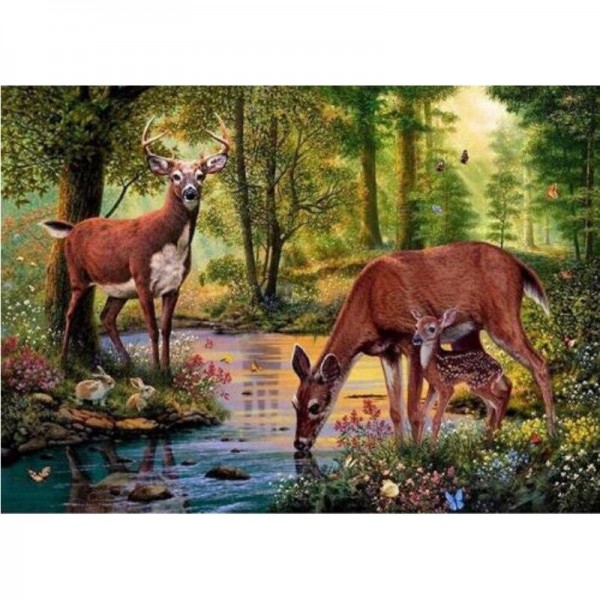 Hirsch - 17 Diamond Painting Diamant Malerei