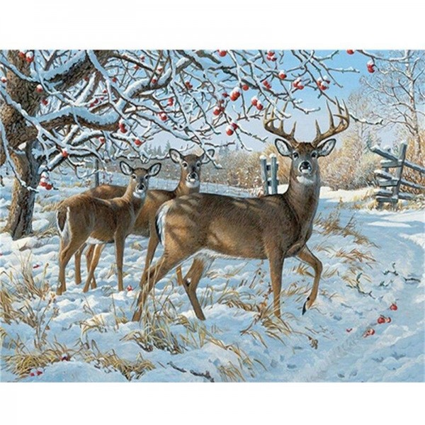 Hirsch - 15 Diamond Painting Diamant Malerei
