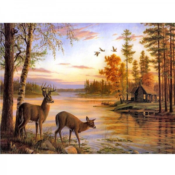 Hirsch - 19 Diamond Painting Diamant Malerei