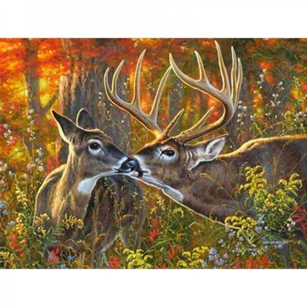 Hirsch - 6 Diamond Painting Diamant Malerei