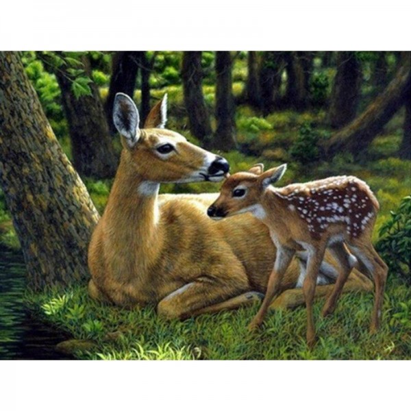 Hirsch - 4 Diamond Painting Diamant Malerei