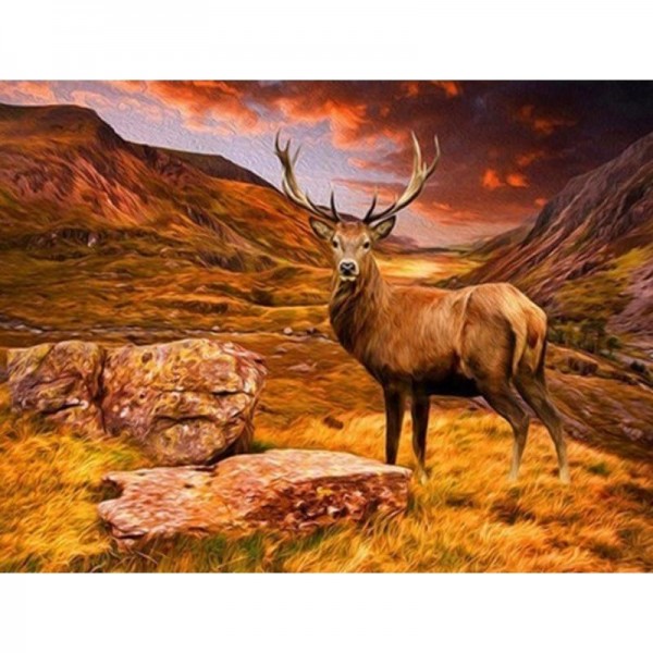 Hirsch - 7 Diamond Painting Diamant Malerei
