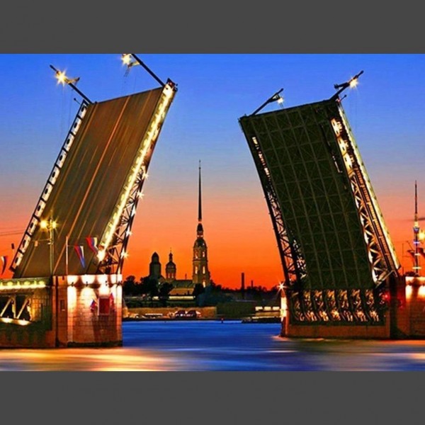 Getrennte Brücke Diamond Painting Diamant Malerei