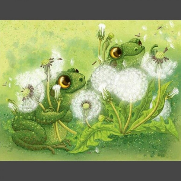 Frosch 9 Diamond Painting Diamant Malerei