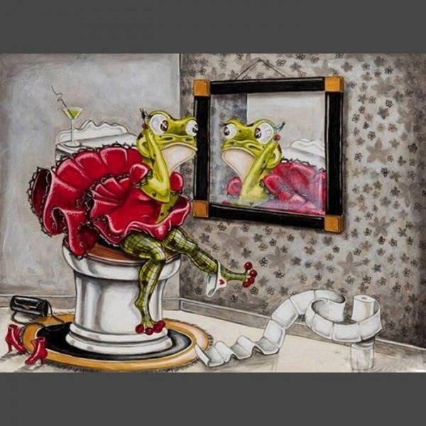 Frosch 7 Diamond Painting Diamant Malerei