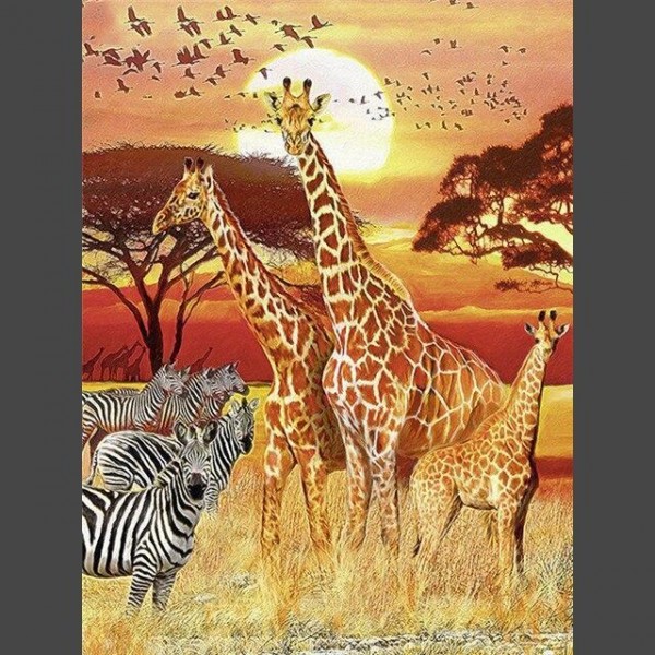 Giraffe - 4 Diamond Painting Diamant Malerei