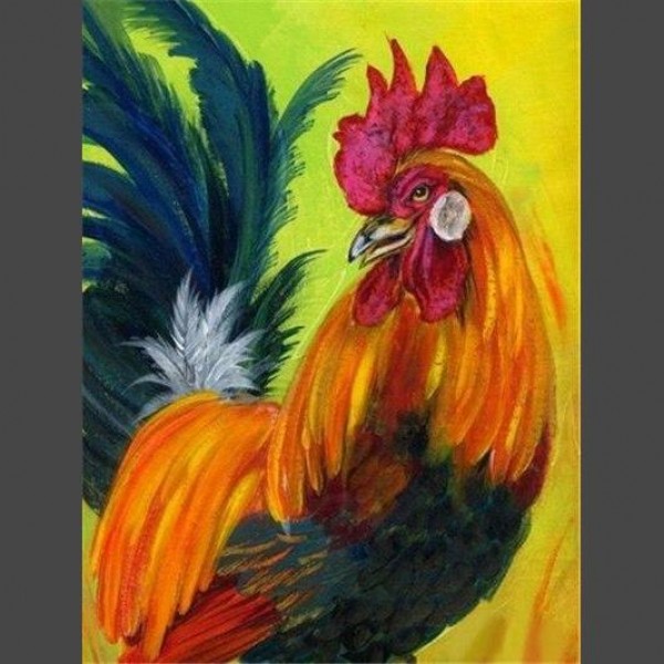Hahn 4 Diamond Painting Diamant Malerei