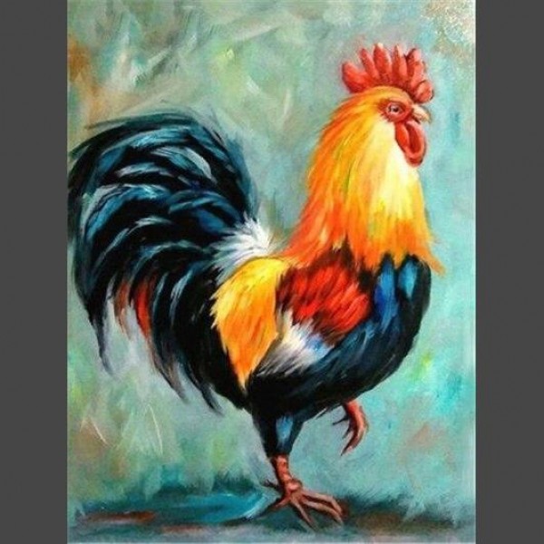 Hahn 10 Diamond Painting Diamant Malerei