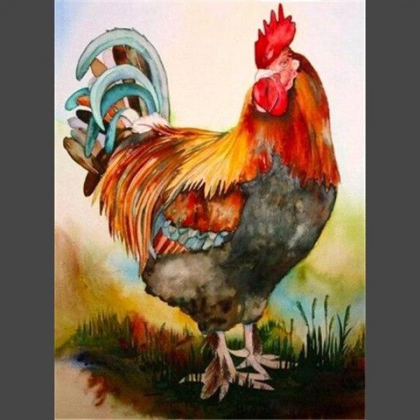 Hahn 2 Diamond Painting Diamant Malerei