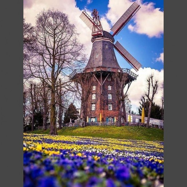 Windmühle 11 Diamond Painting Diamant Malerei