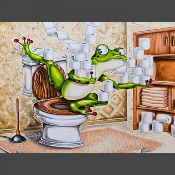 Frosch 2 Diamond Painting Diamant Malerei