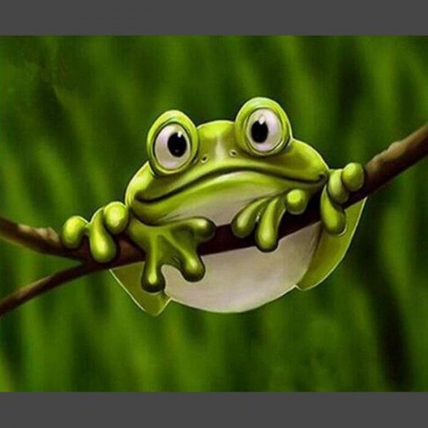 Frosch 6 Diamond Painting Diamant Malerei