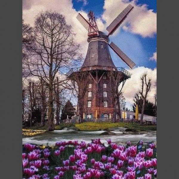Windmühle 1 Diamond Painting Diamant Malerei