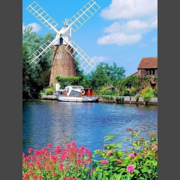 Windmühle 9 Diamond Painting Diamant Malerei