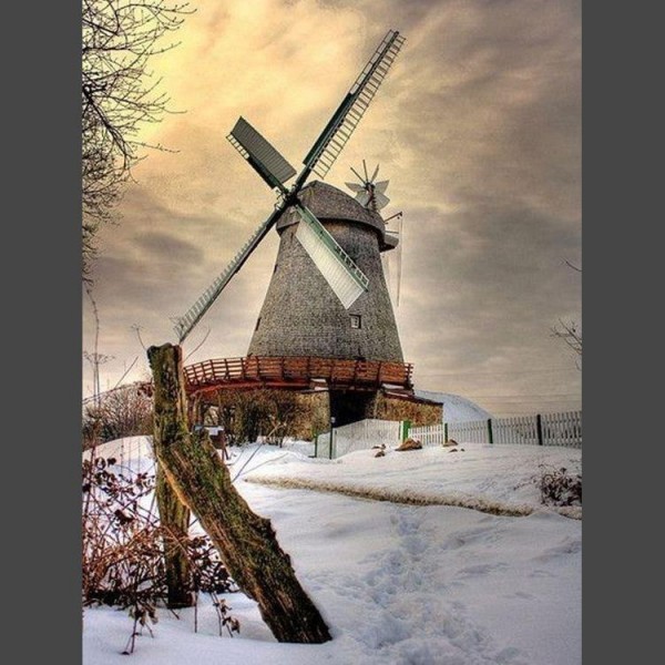 Windmühle 7 Diamond Painting Diamant Malerei