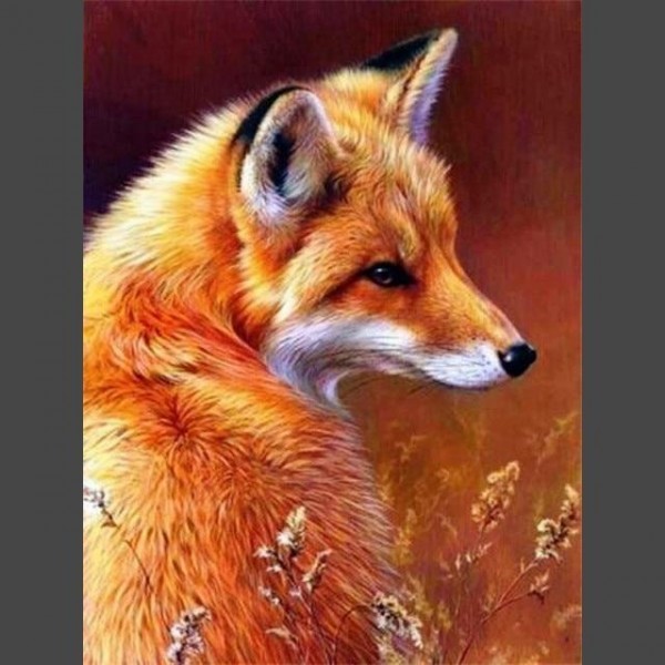 Fuchs von hinten Diamond Painting Diamant Malerei
