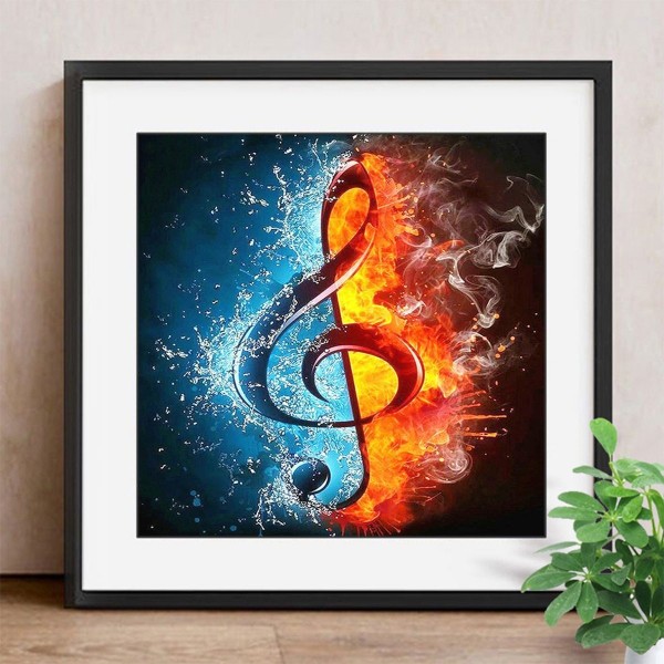 Farbige Note Diamond Painting Diamant Malerei