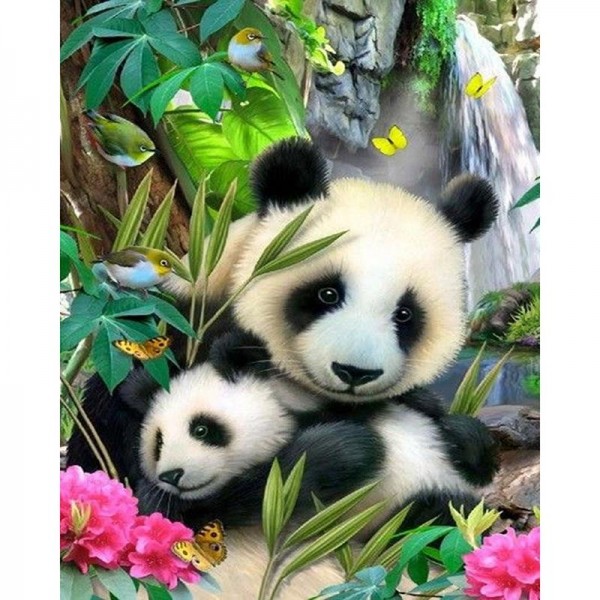 Süsse Pandas Diamond Painting Diamant Malerei