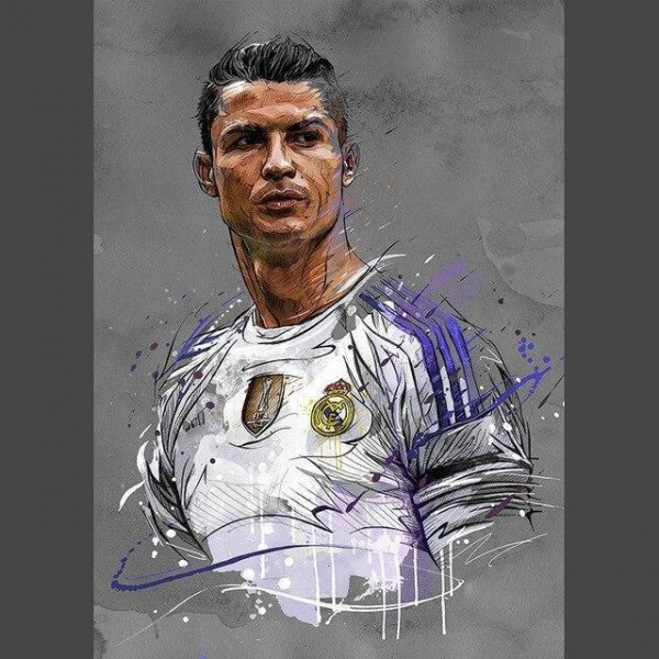 Cristiano Ronaldo / Real Madrid Diamond Painting Diamant Malerei