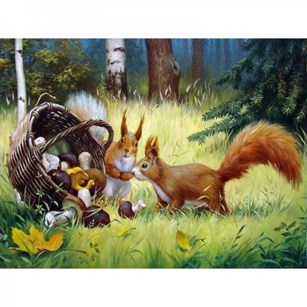 Eichhörnchen 1 Diamond Painting Diamant Malerei