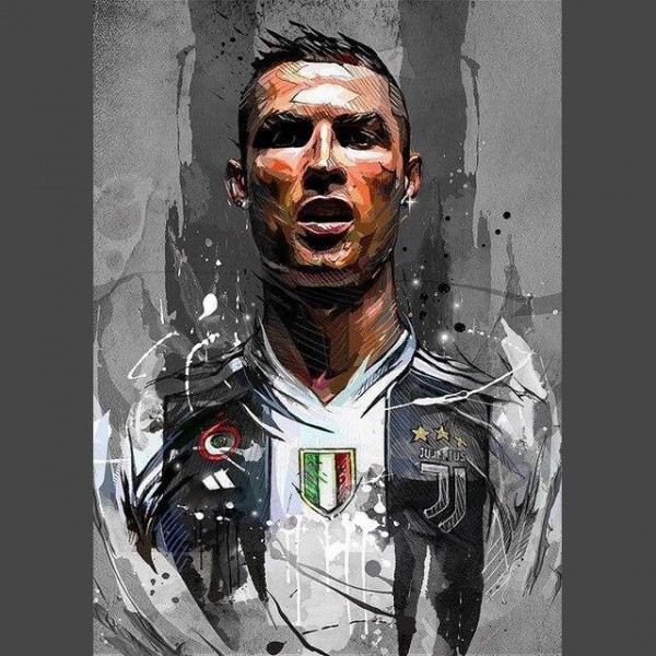 Cristiano Ronaldo / Juventus Diamond Painting Diamant Malerei