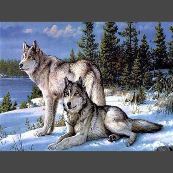 Wolf 5 Diamond Painting Diamant Malerei
