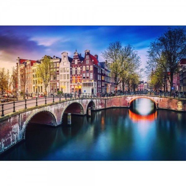 Amsterdam Brücke Diamond Painting Diamant Malerei