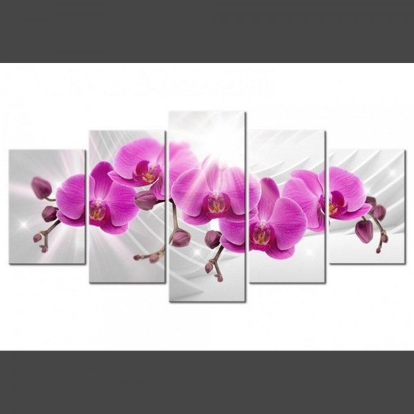 Orchideen 2 Multi Panel Diamond Painting Diamant Malerei