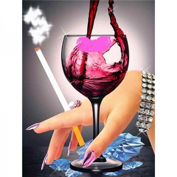 Wein 22 Diamond Painting Diamant Malerei
