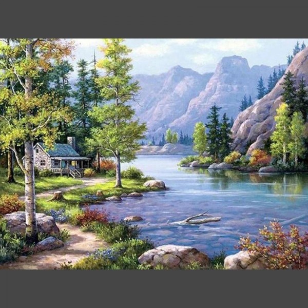 Landschaft 19 Diamond Painting Diamant Malerei