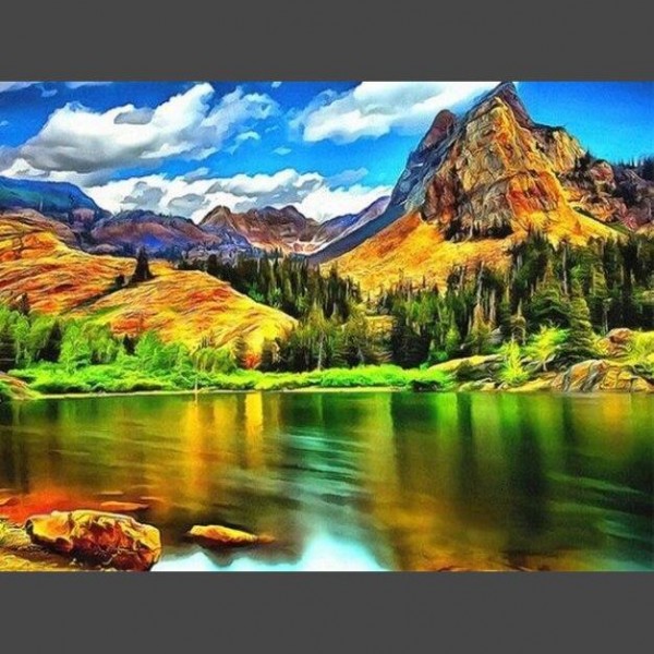 Landschaft 16 Diamond Painting Diamant Malerei
