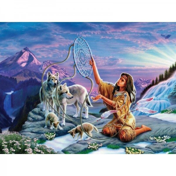 Fantasie Wolf Rudel Diamond Painting Diamant Malerei