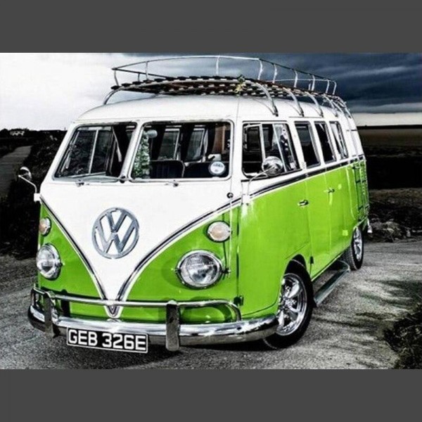 VW Bulli 15 Diamond Painting Diamant Malerei