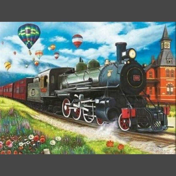 Lokomotive 3 Diamond Painting Diamant Malerei