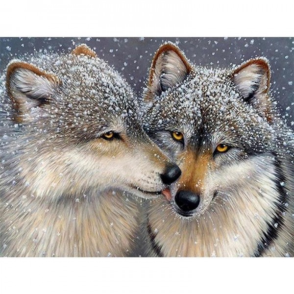 Wölfe Diamond Painting Diamant Malerei