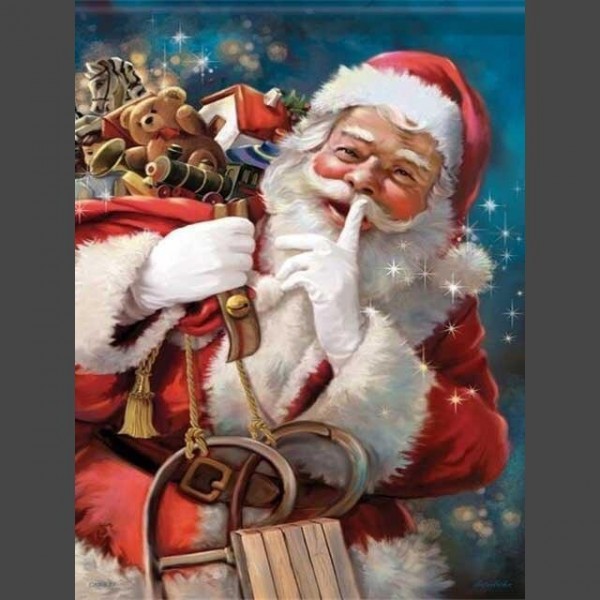 Weihnachtsmann 18 Diamond Painting Diamant Malerei