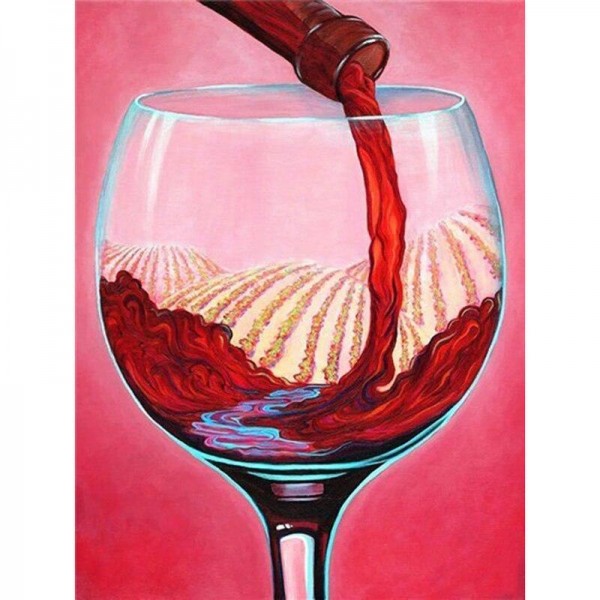 Wein 9 Diamond Painting Diamant Malerei