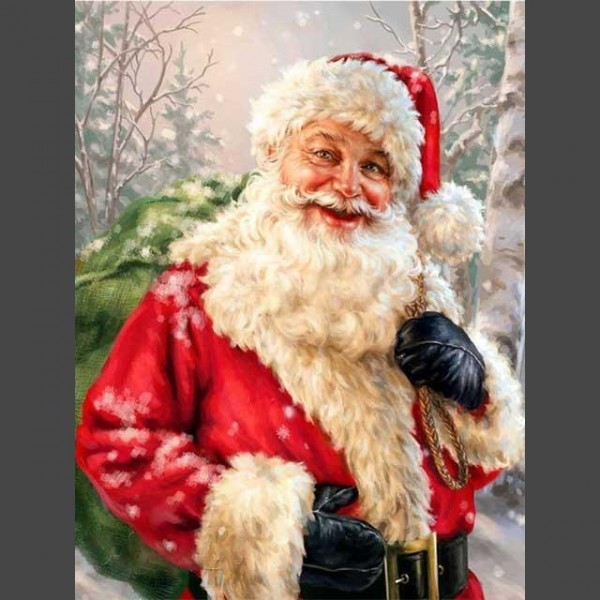 Weihnachtsmann 10 Diamond Painting Diamant Malerei