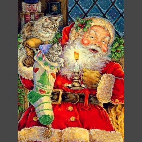 Weihnachtsmann 14 Diamond Painting Diamant Malerei