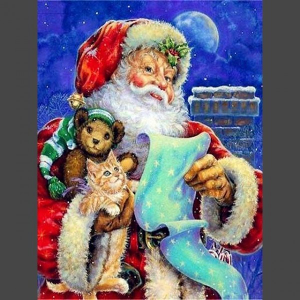 Weihnachtsmann 13 Diamond Painting Diamant Malerei
