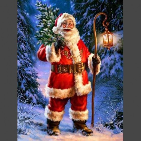 Weihnachtsmann 6 Diamond Painting Diamant Malerei