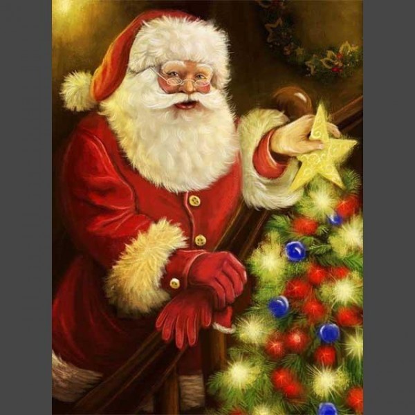 Weihnachtsmann 7 Diamond Painting Diamant Malerei