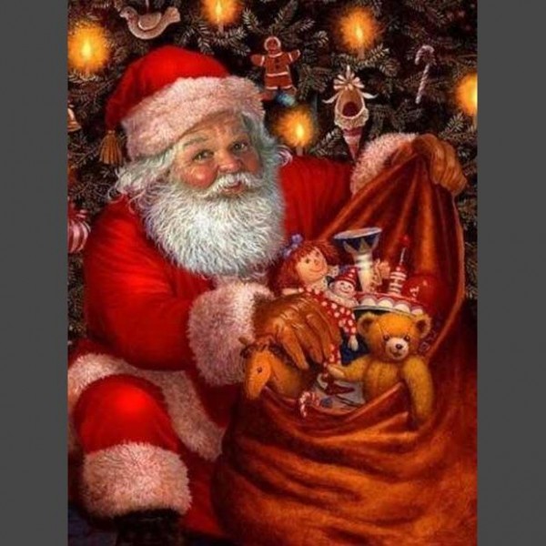 Weihnachtsmann 3 Diamond Painting Diamant Malerei